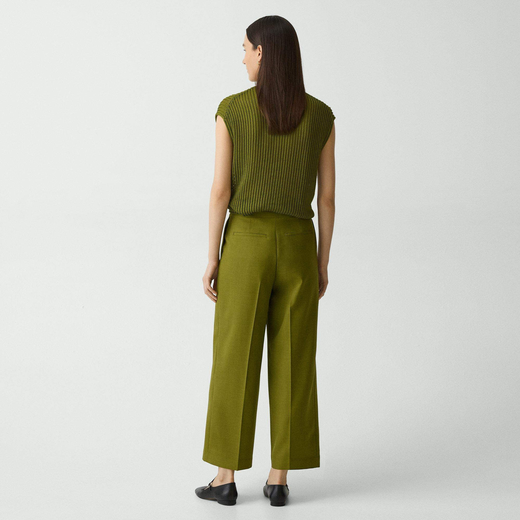 Deep Pleat Pant in City Twill - 4