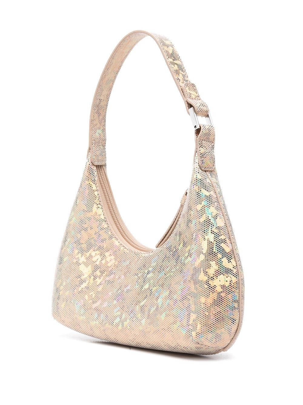 metallic-effect zipped tote - 3