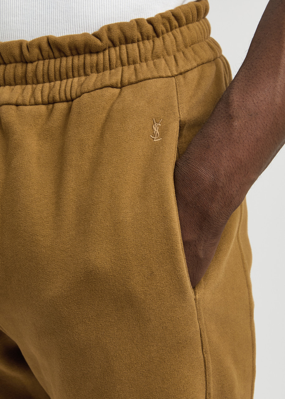 Saint Laurent Logo-embroidered Cotton Sweatpants - 5