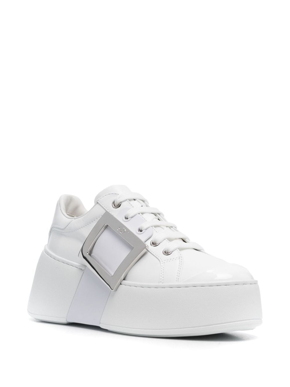 Roger Vivier Women Viv Skate High Leather Sneakers - 2