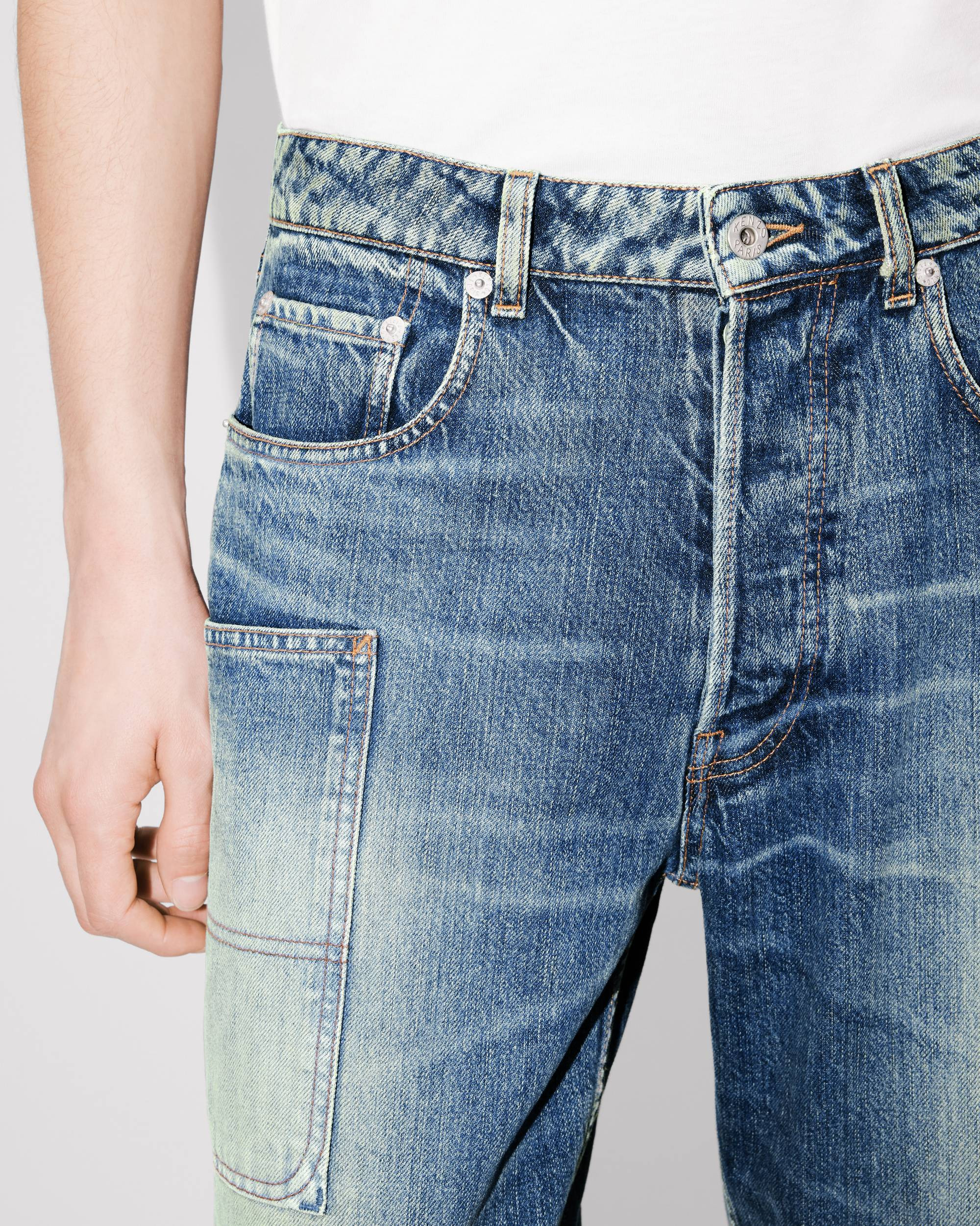 Cargo monkey fit jeans in japanese denim - 6