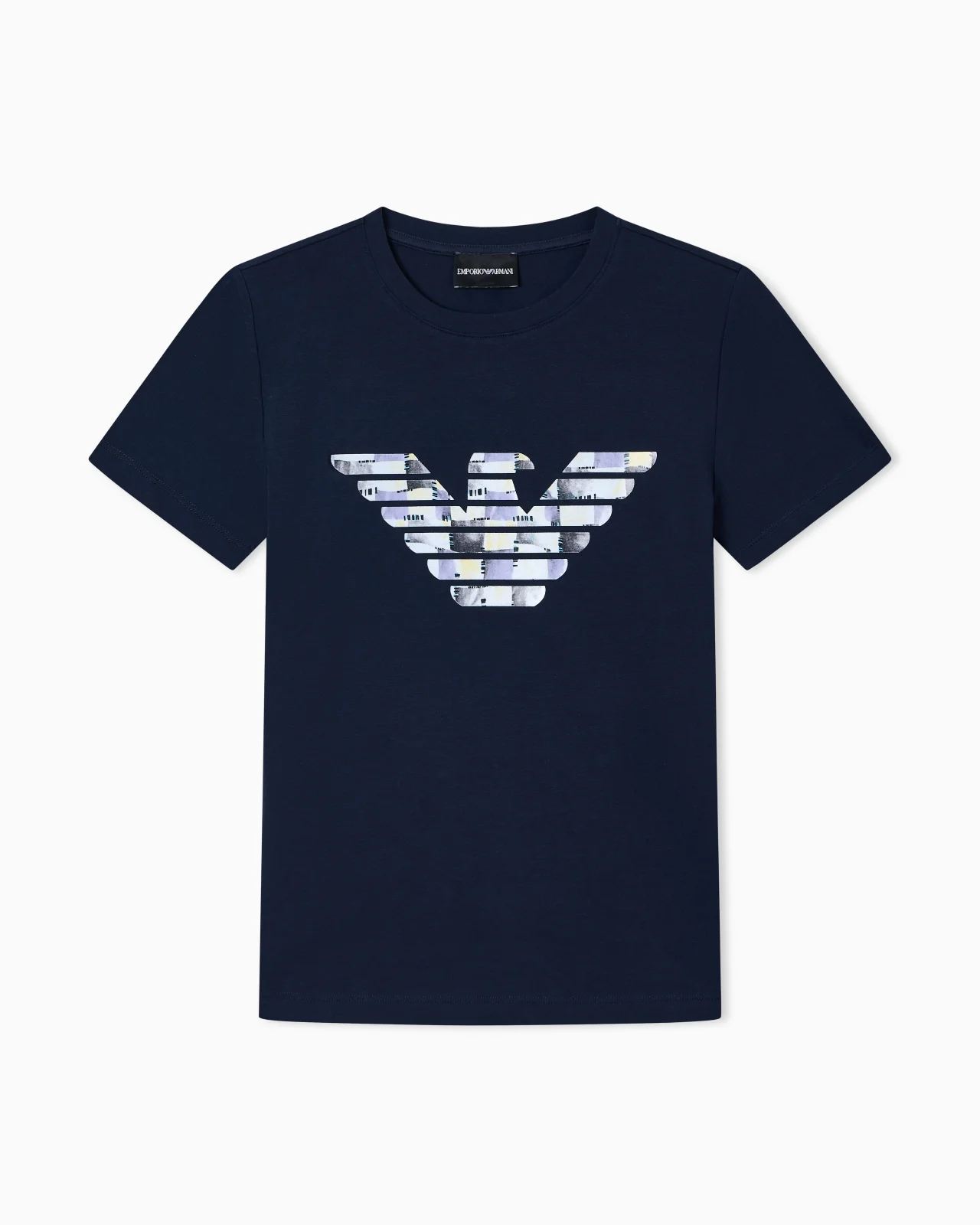 ASV STRETCH-JERSEY SLIM-FIT T-SHIRT WITH OVERSIZED EAGLE PATTERN - 1