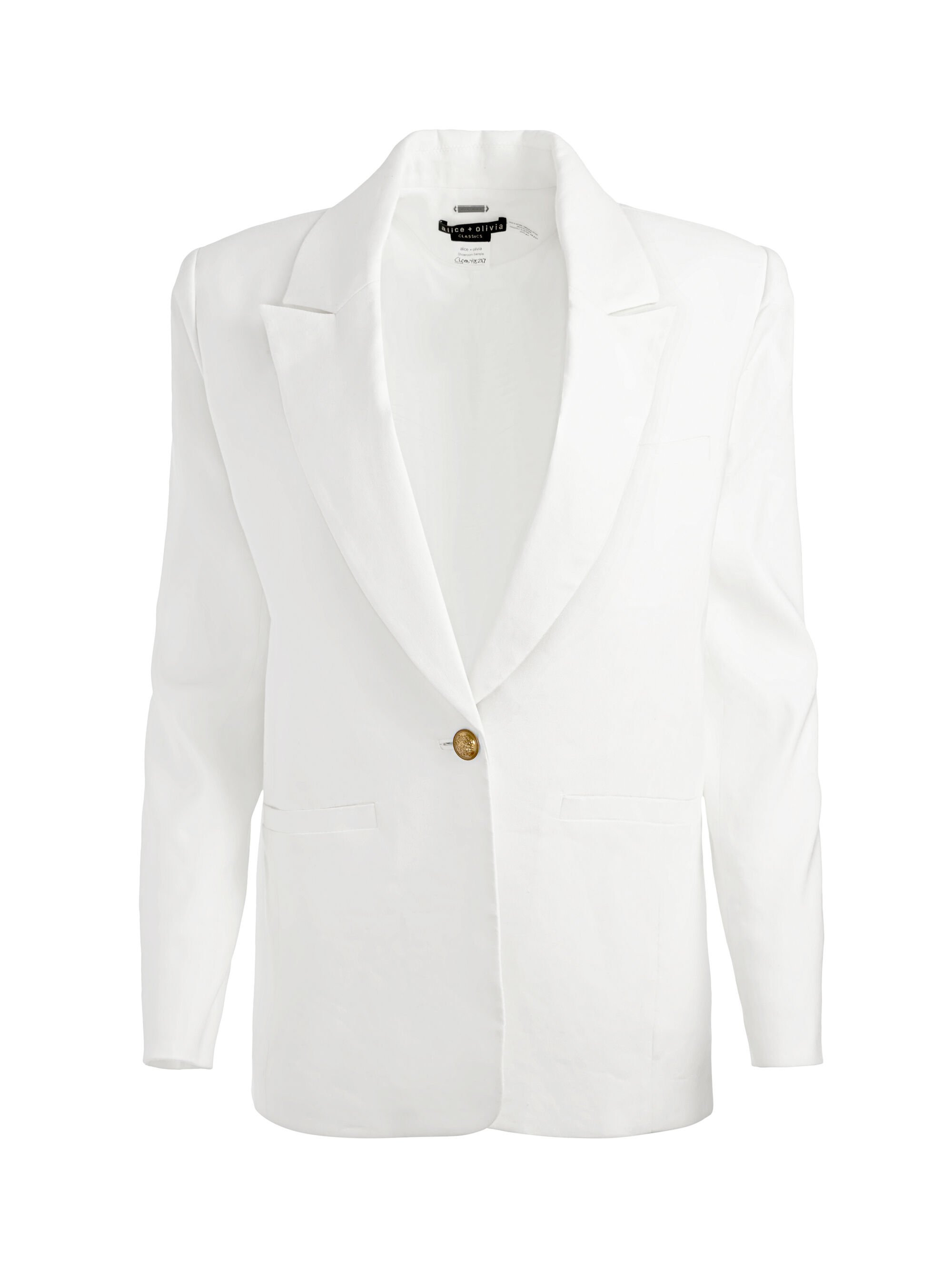 BILLIE BOXY LINEN BLAZER - 1