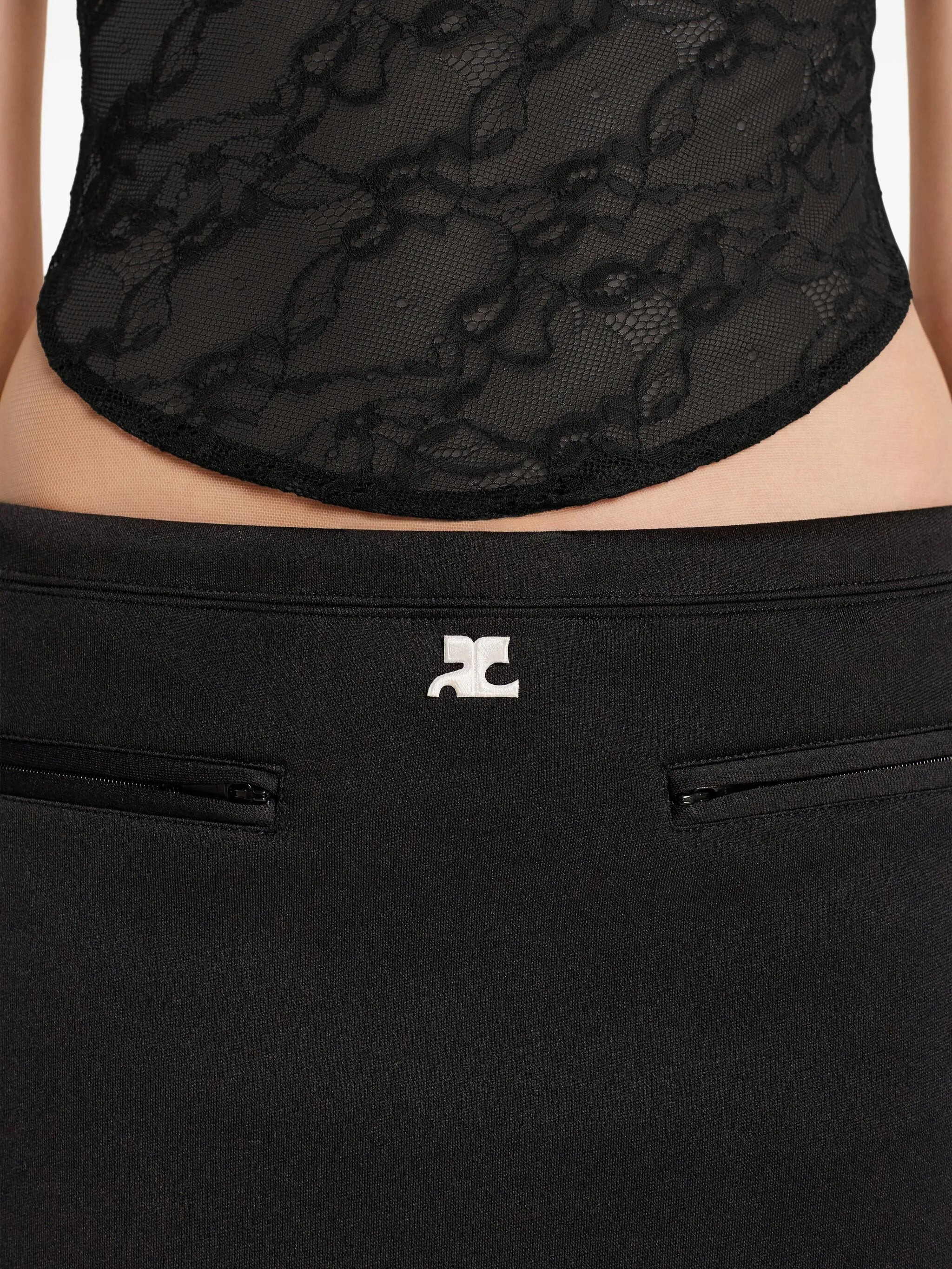 Courrèges Tailored High-waisted Skirt - 3