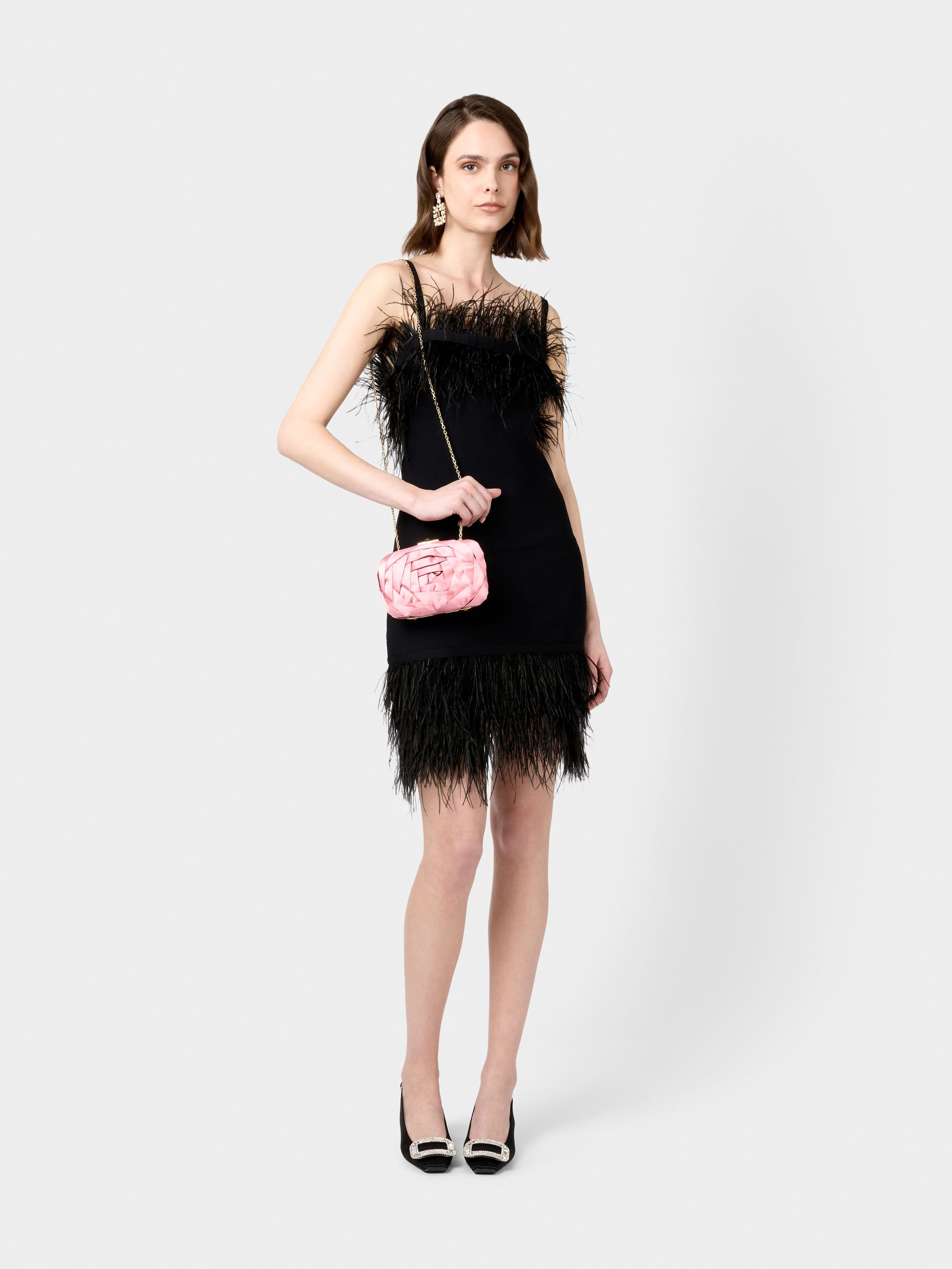 Rose Vivier Clutch in satin - 10