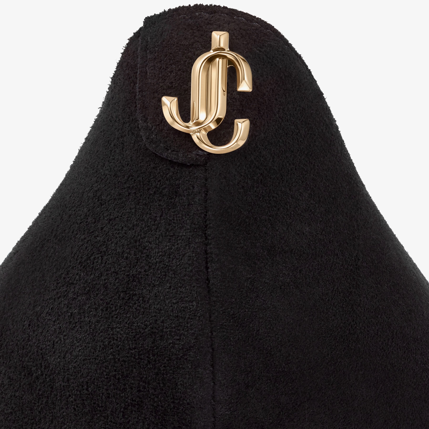 Love 85
Black Suede Pointed Pumps with JC Emblem - 3
