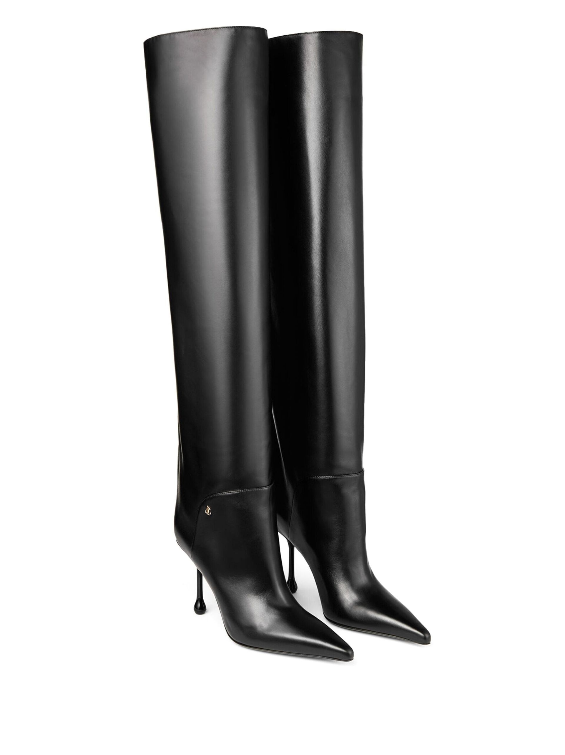 Black Cycas 95 Leather Knee-High Boots - 2