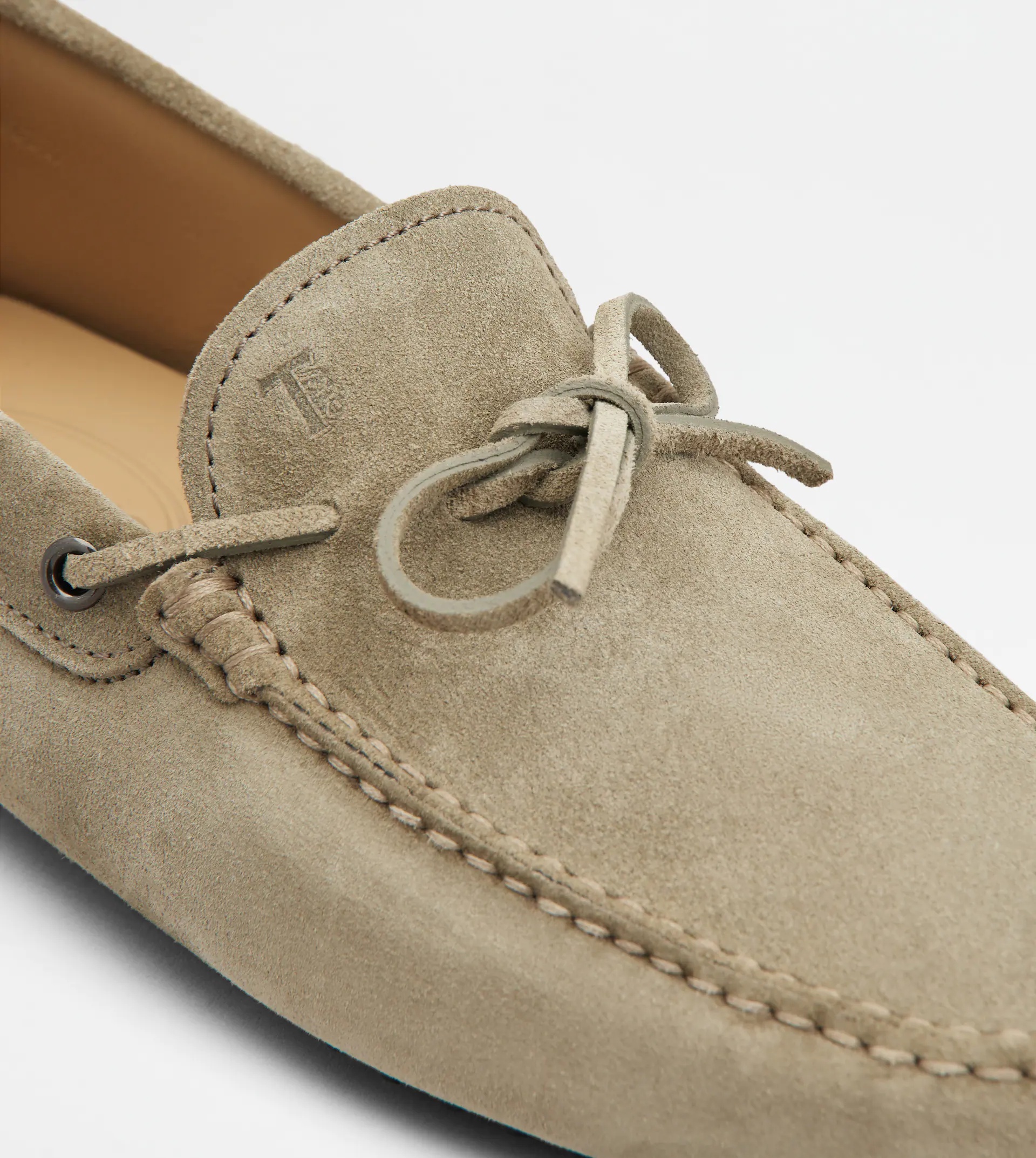 GOMMINO DRIVING SHOES IN SUEDE - BEIGE - 7