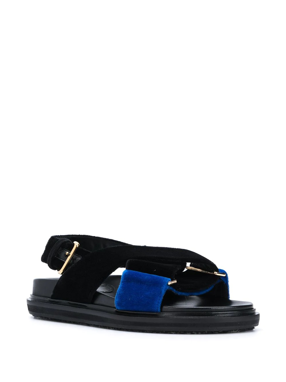 Fussbet velvet-detail sandals - 2