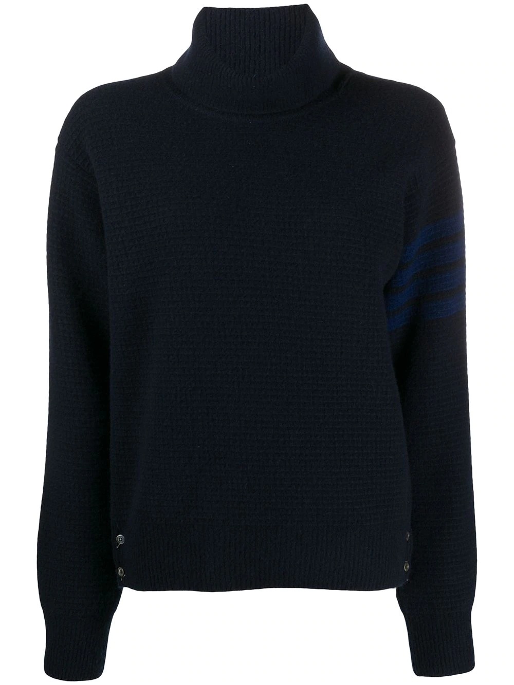 tonal 4-Bar roll neck jumper - 1