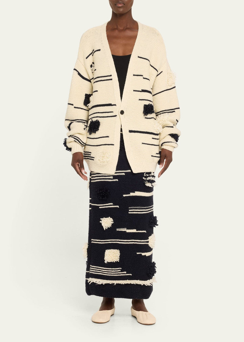 ZANKOV Julien Two-Tone Wool Cardigan outlook