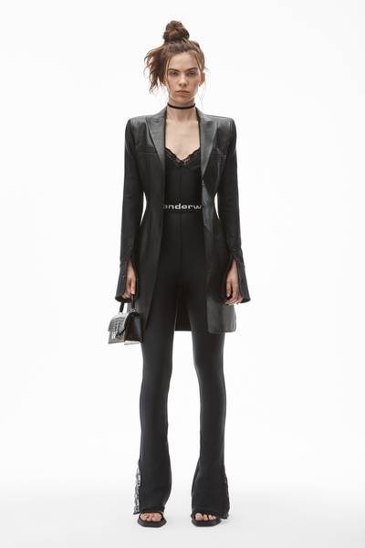 Alexander Wang LEGGING WITH LACE SLIT HEM IN LYCRA outlook