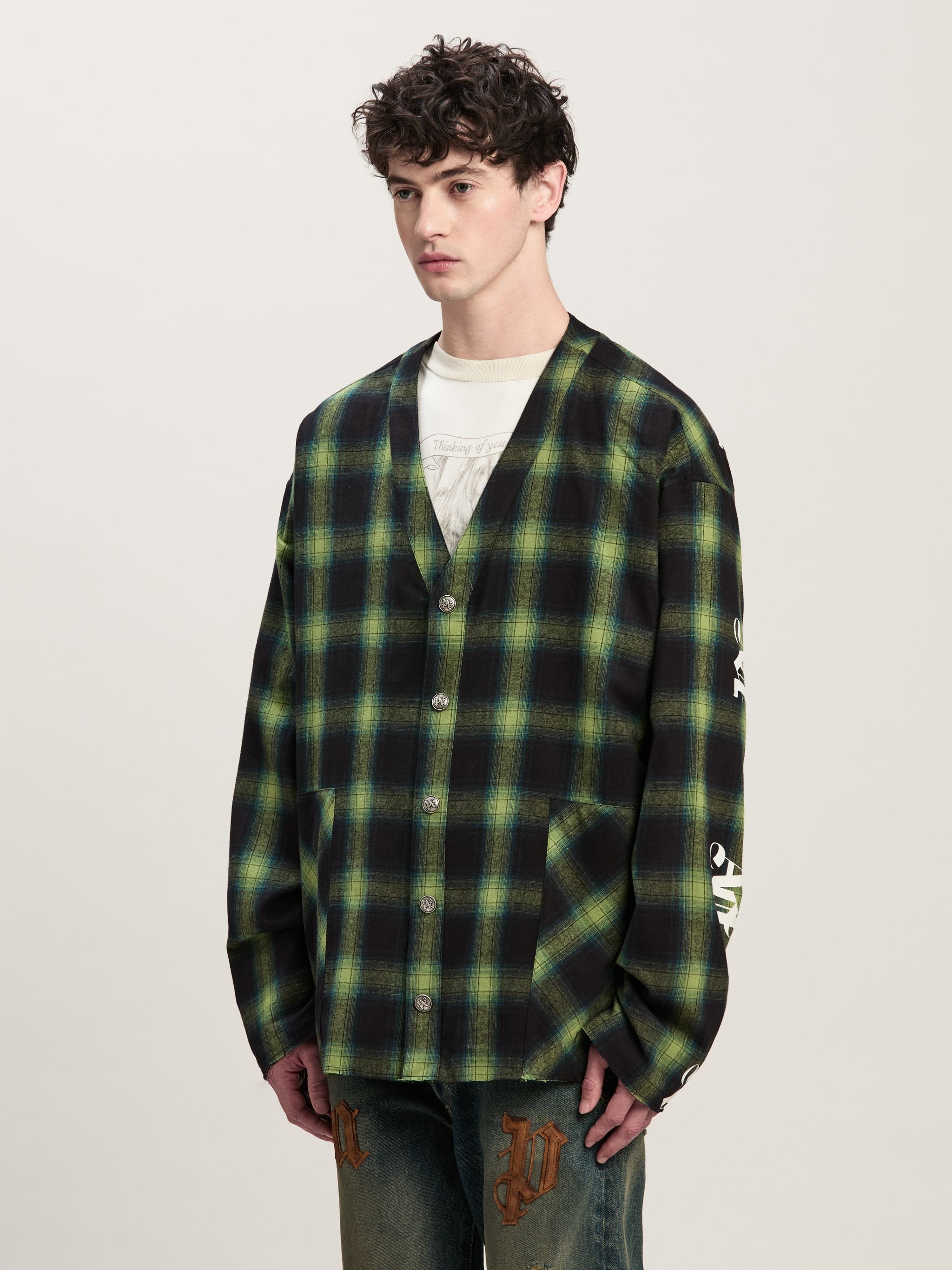 MONOGRAM SERIES CHECKED SHIRT - 4