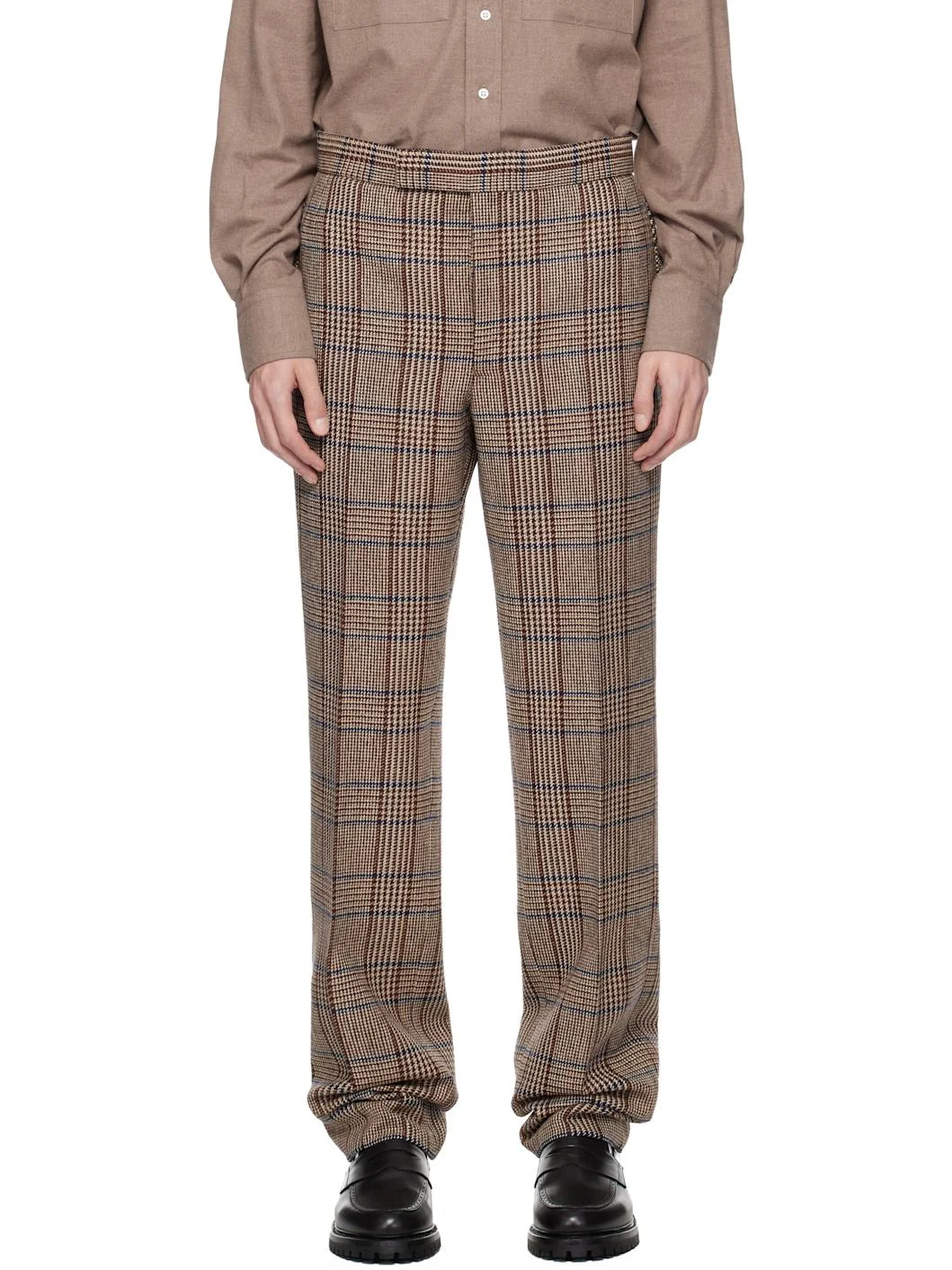 Brown Hunting Tweed Trousers - 1