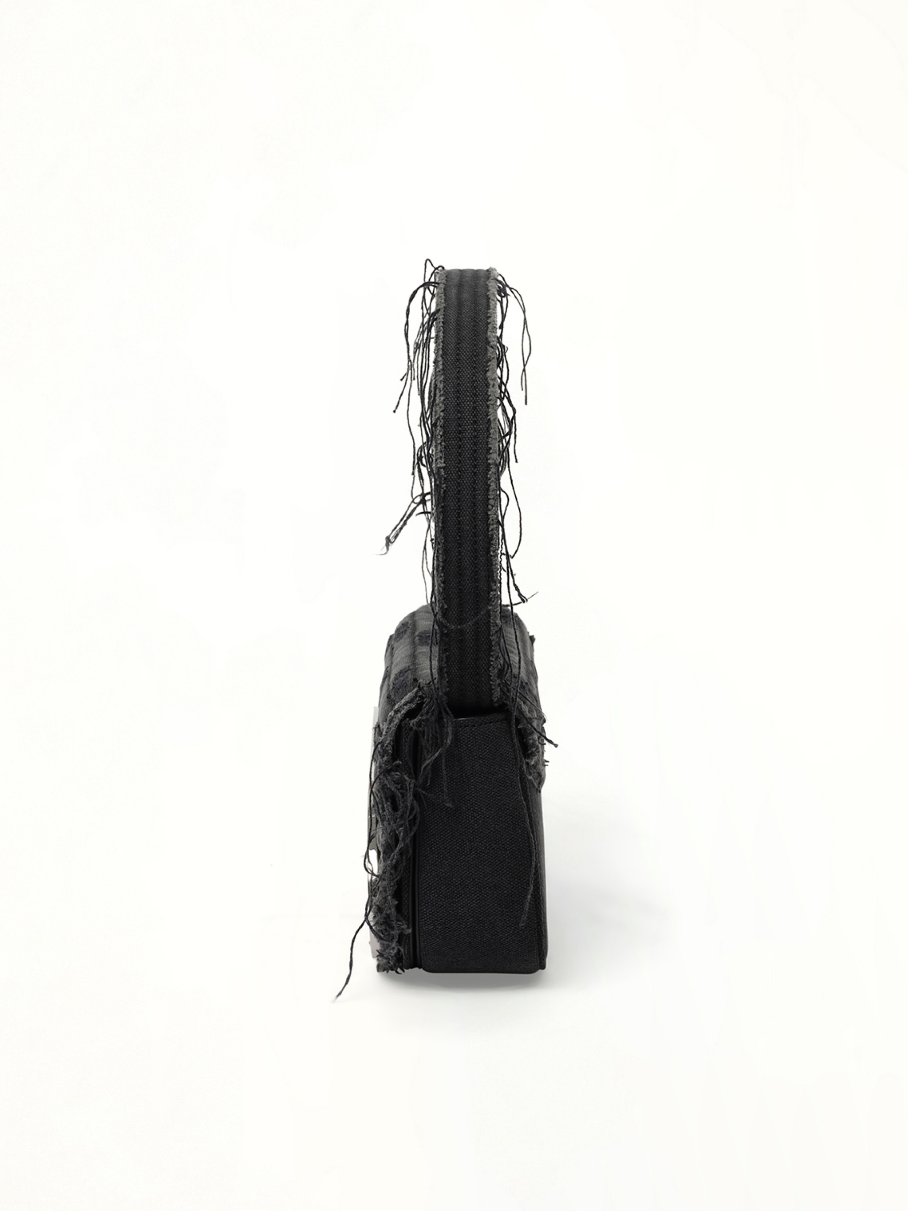 1DR Denim Shoulder Bag in Black - 6