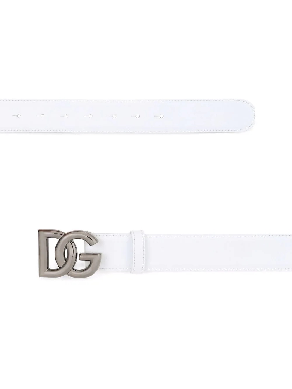 buckle leather belt - 2