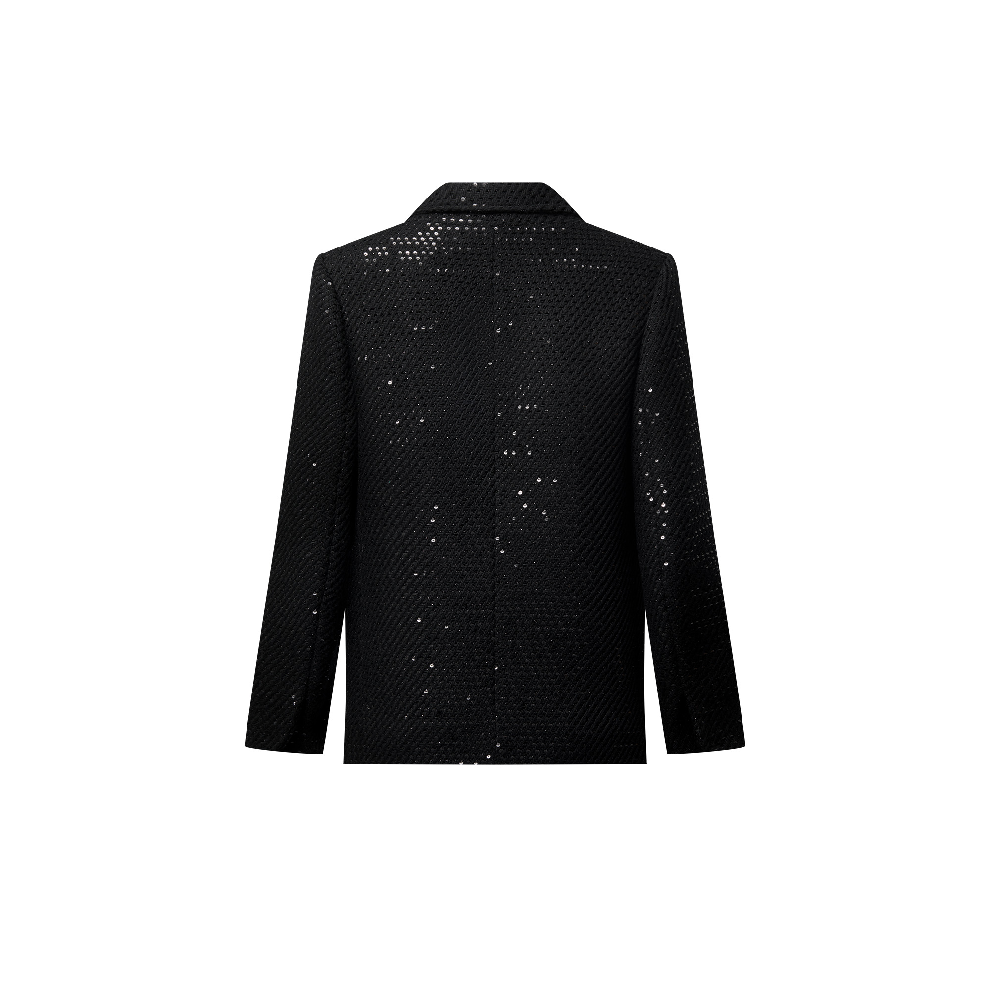 Sequin Tweed Preppy Blazer - 3