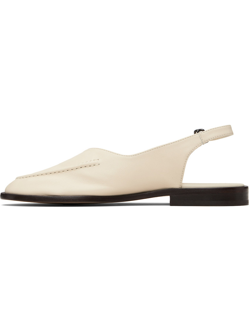 HEREU Off-White Juliol Slingback Flats outlook