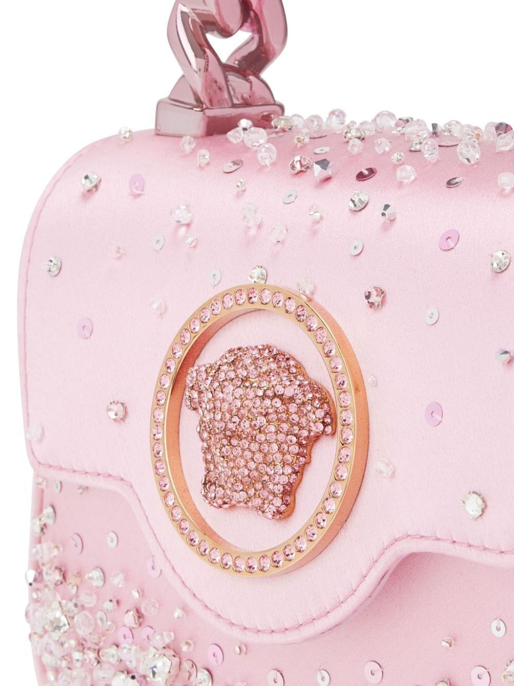 mini Medusa Head leather handbag - 4