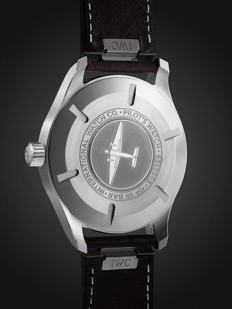 Pilot's Mark XX Automatic 40mm Stainless Steel and Leather Watch, Ref. No. IW328201 4
