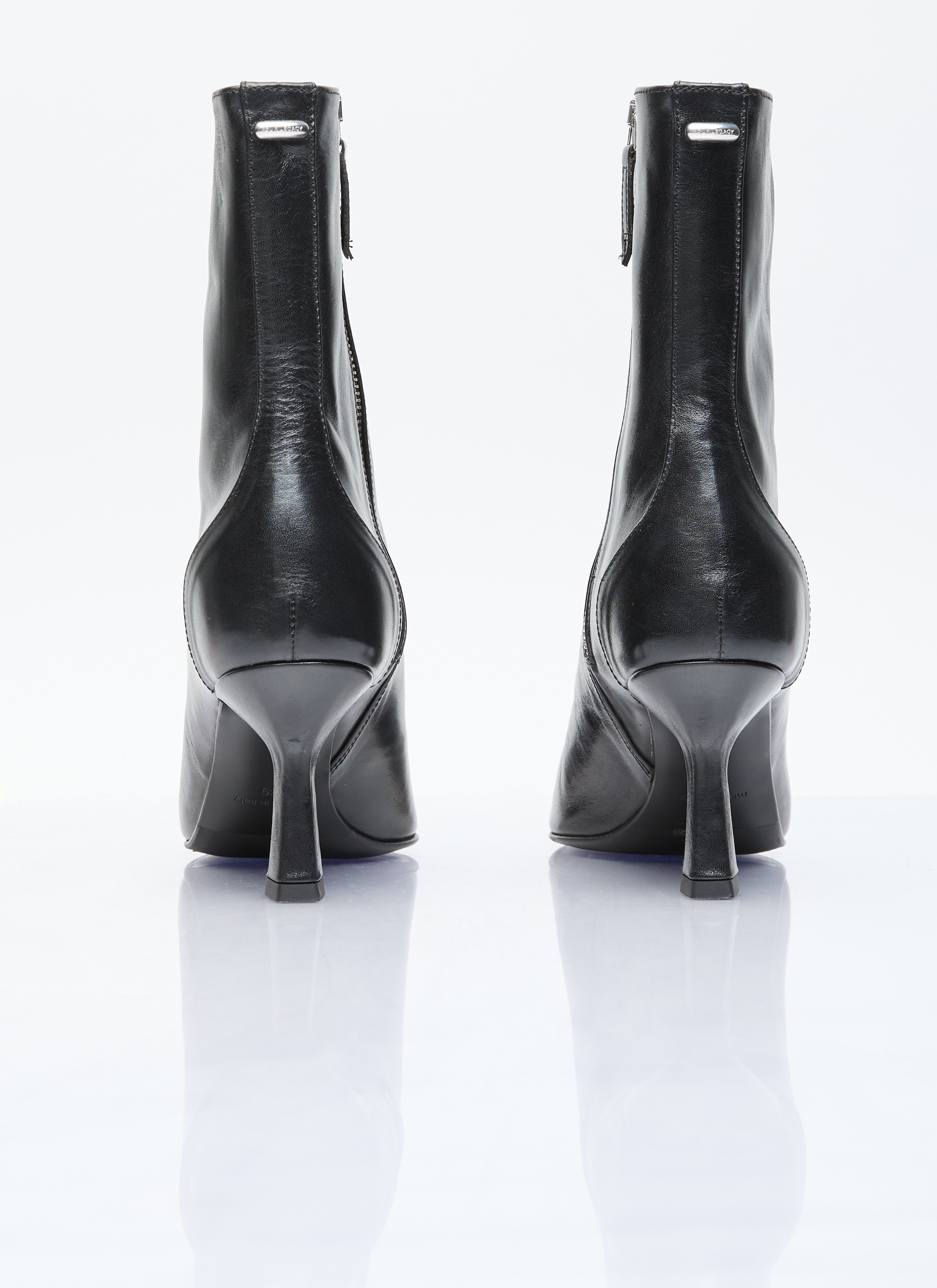 Slim Leather Boots - 6