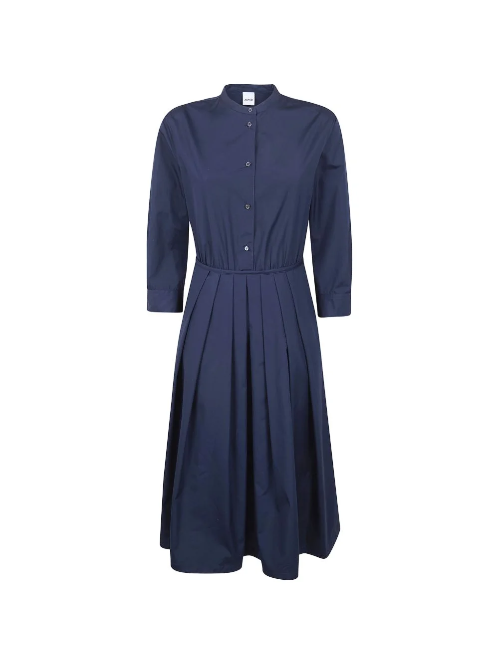 pleated collared dress - 1