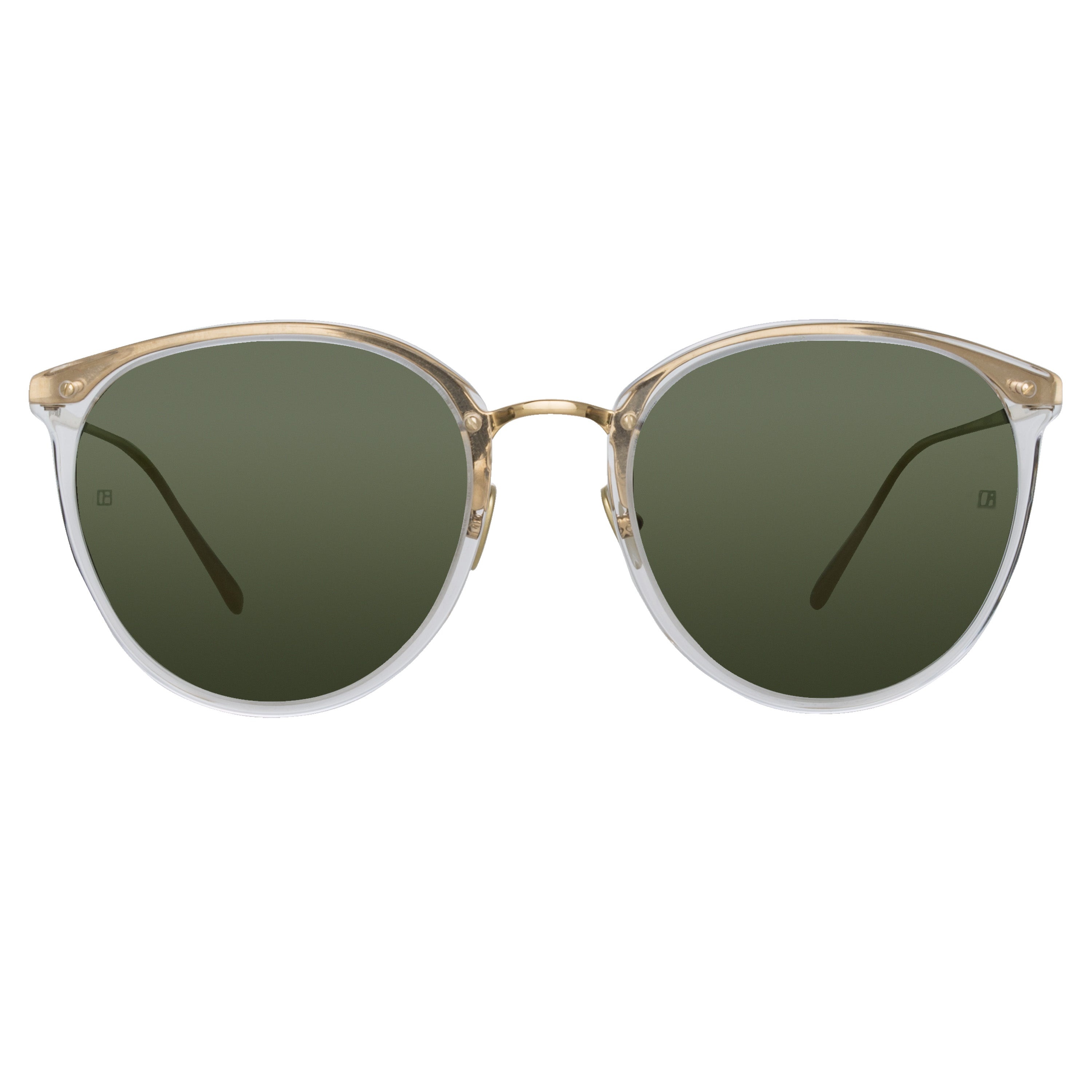 THE CALTHORPE |  OVAL SUNGLASSES IN CLEAR FRAME(C76) - 1