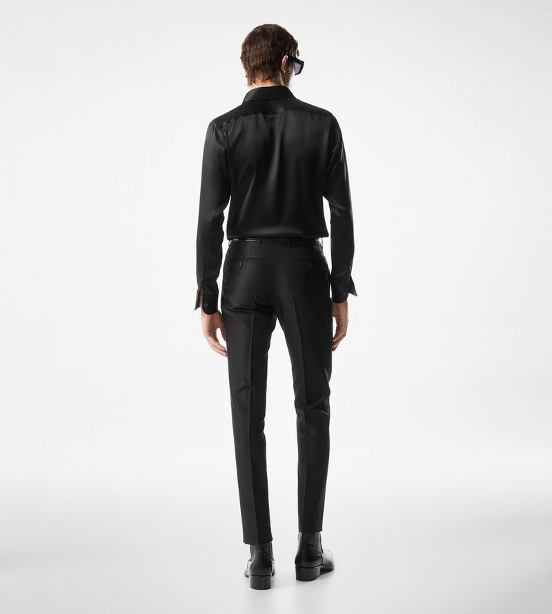 SILK CHARMEUSE SLIM FIT SHIRT 3