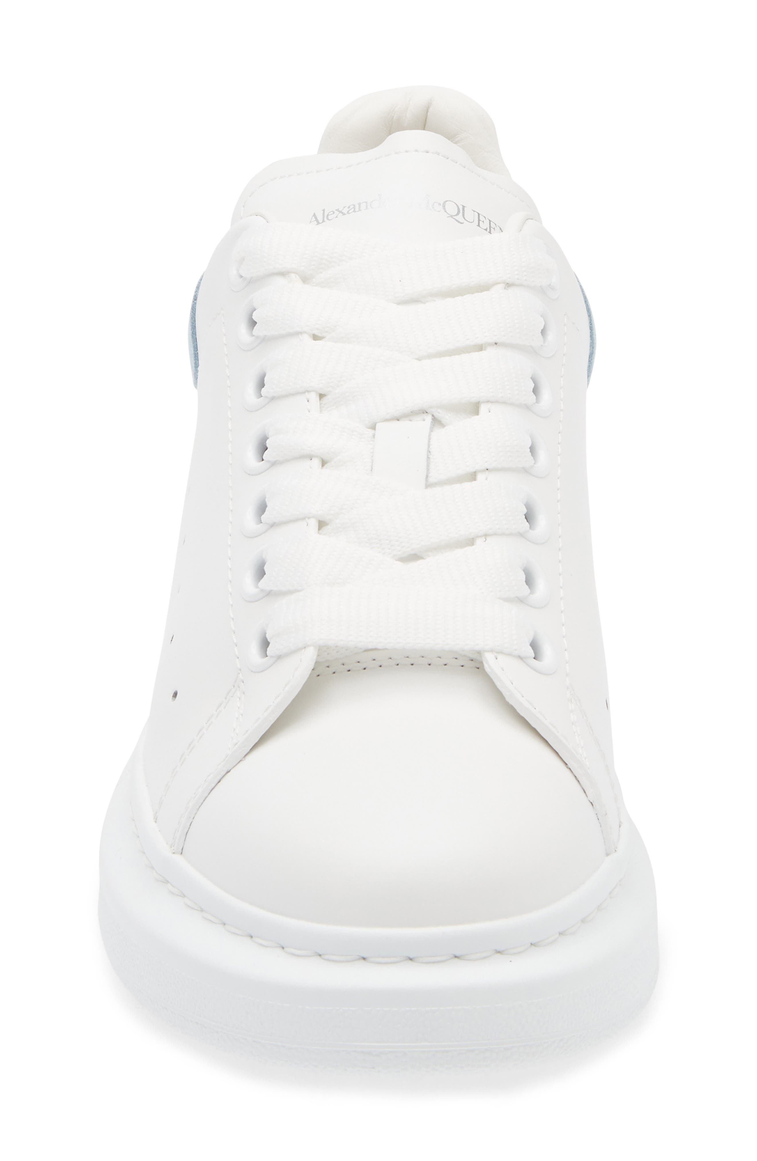 McQueen Oversized Sneaker in White/Powder Blue at Nordstrom - 4