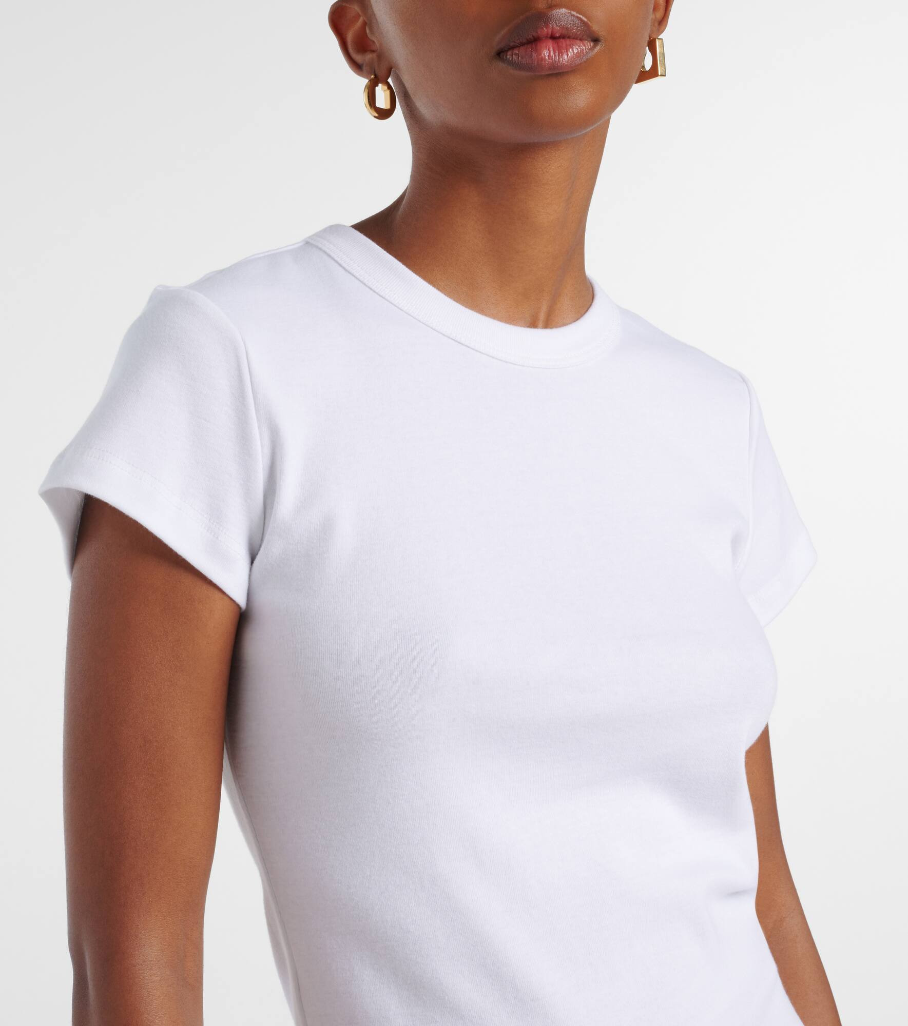 Nando ribbed-knit cotton T-shirt - 4