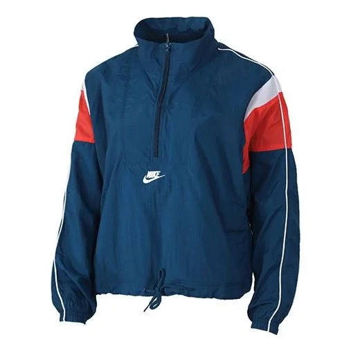 (WMNS) Nike Windblocker Jacket Blue CJ2362-432 - 1
