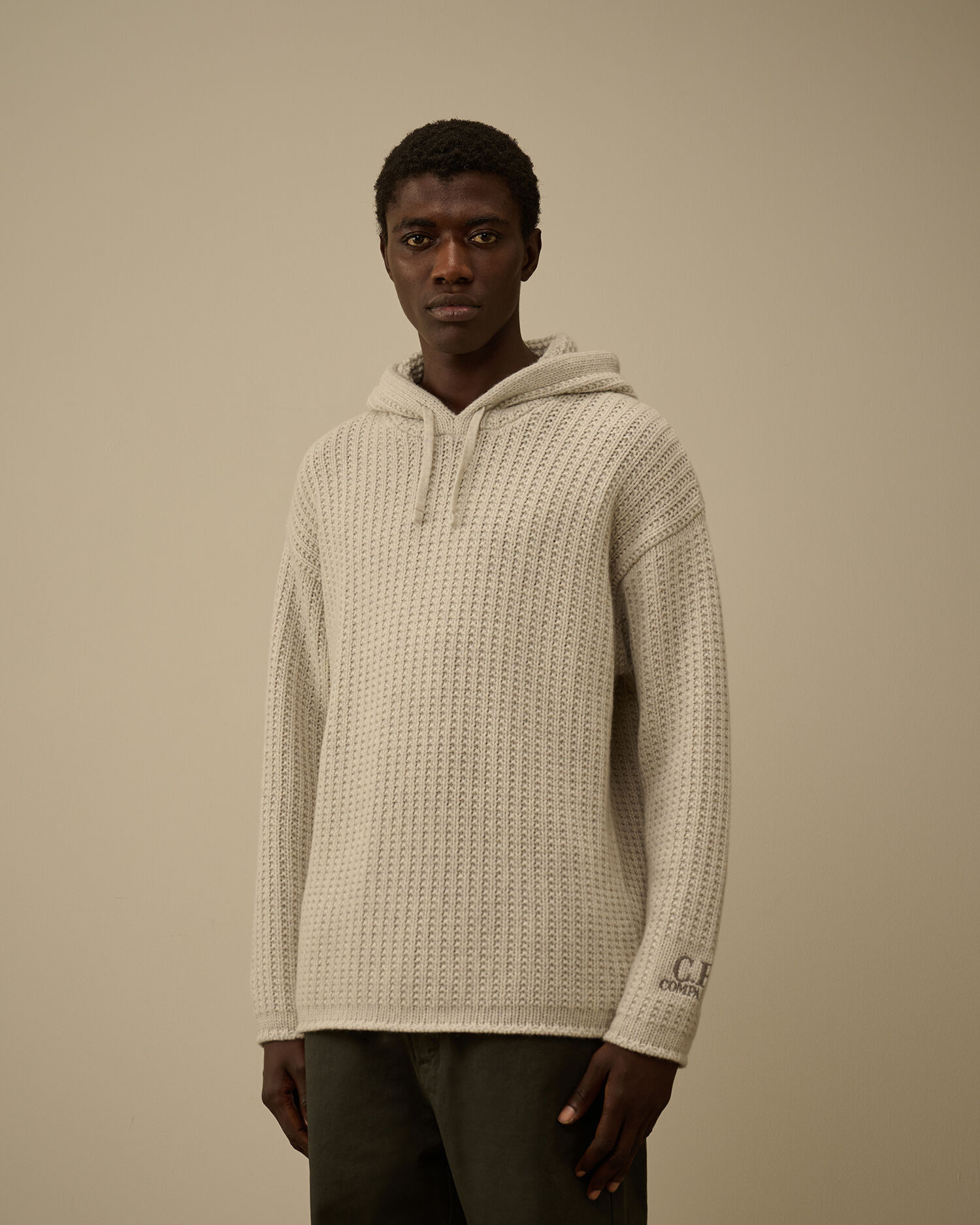 Lambswool GRS Boxy Hooded Sweater - 3
