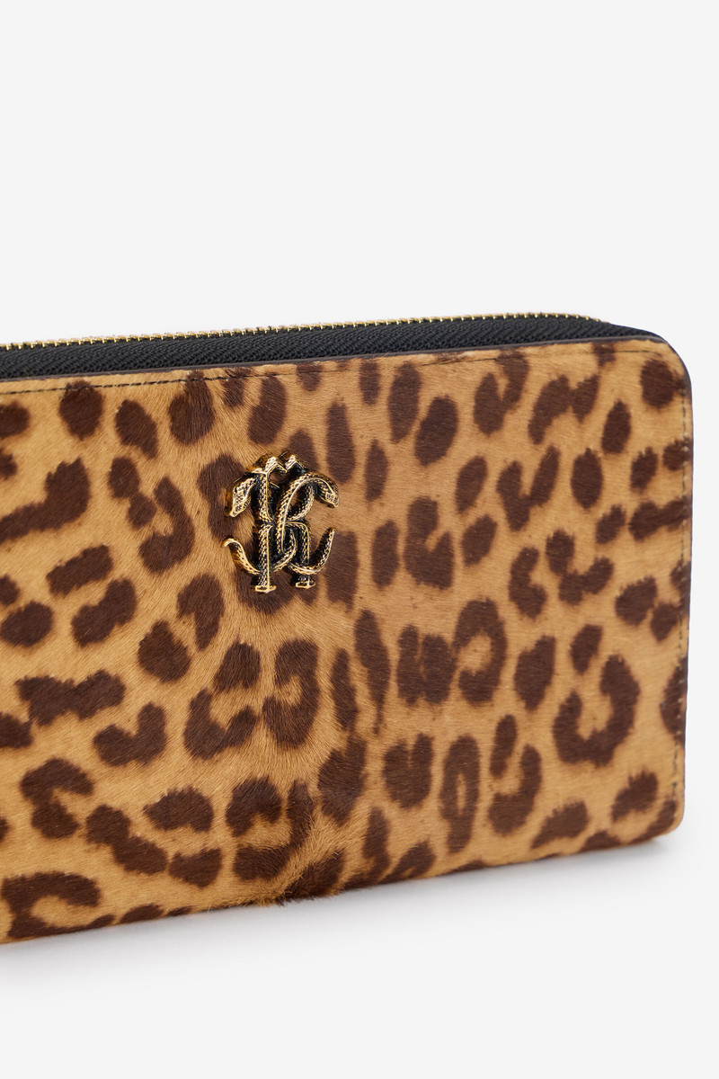 Jaguar Skin Print Zip-Around Wallet 3
