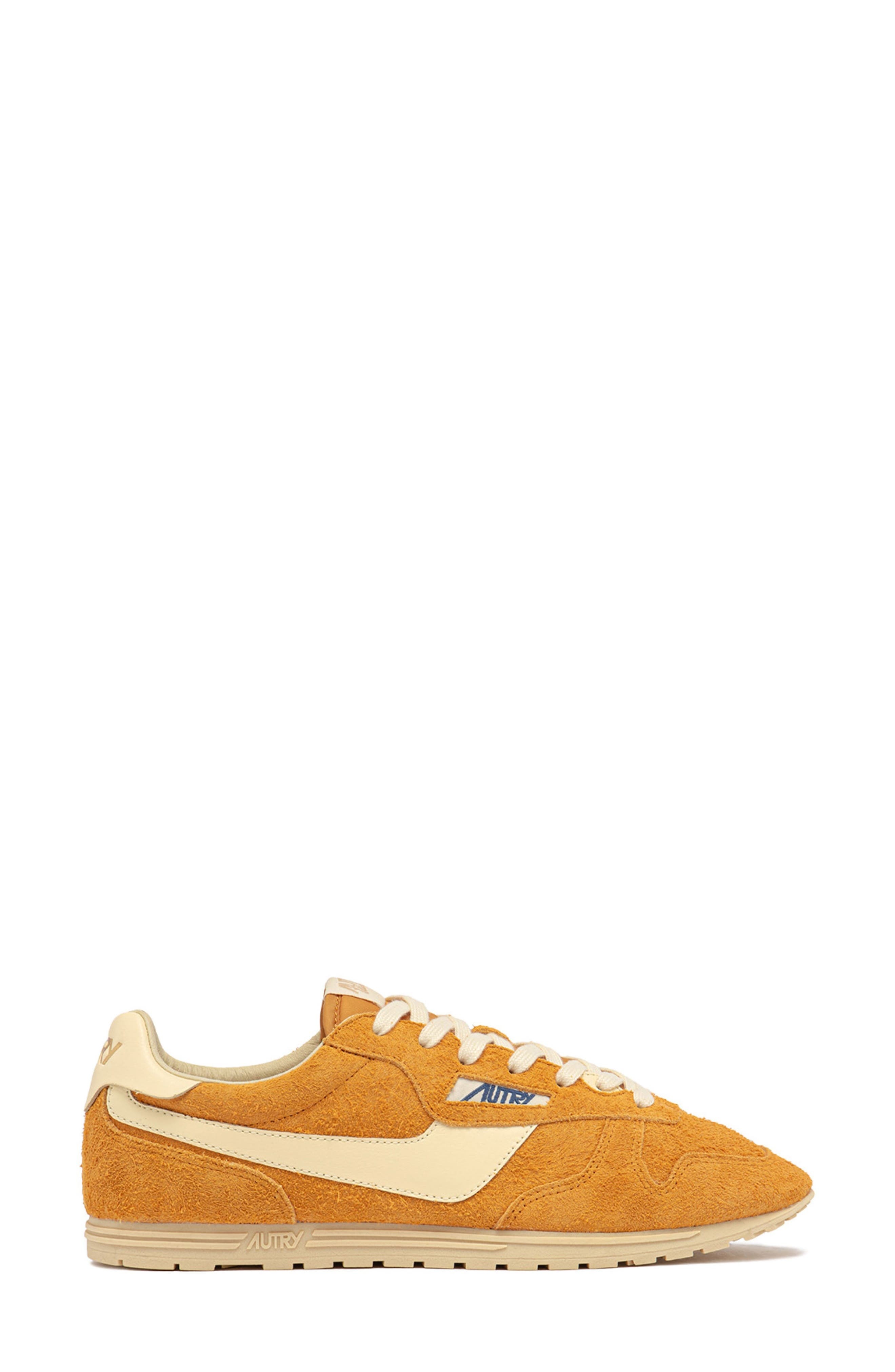 AUTRY Windspin Low Sneaker in Orange Suede at Nordstrom - 3