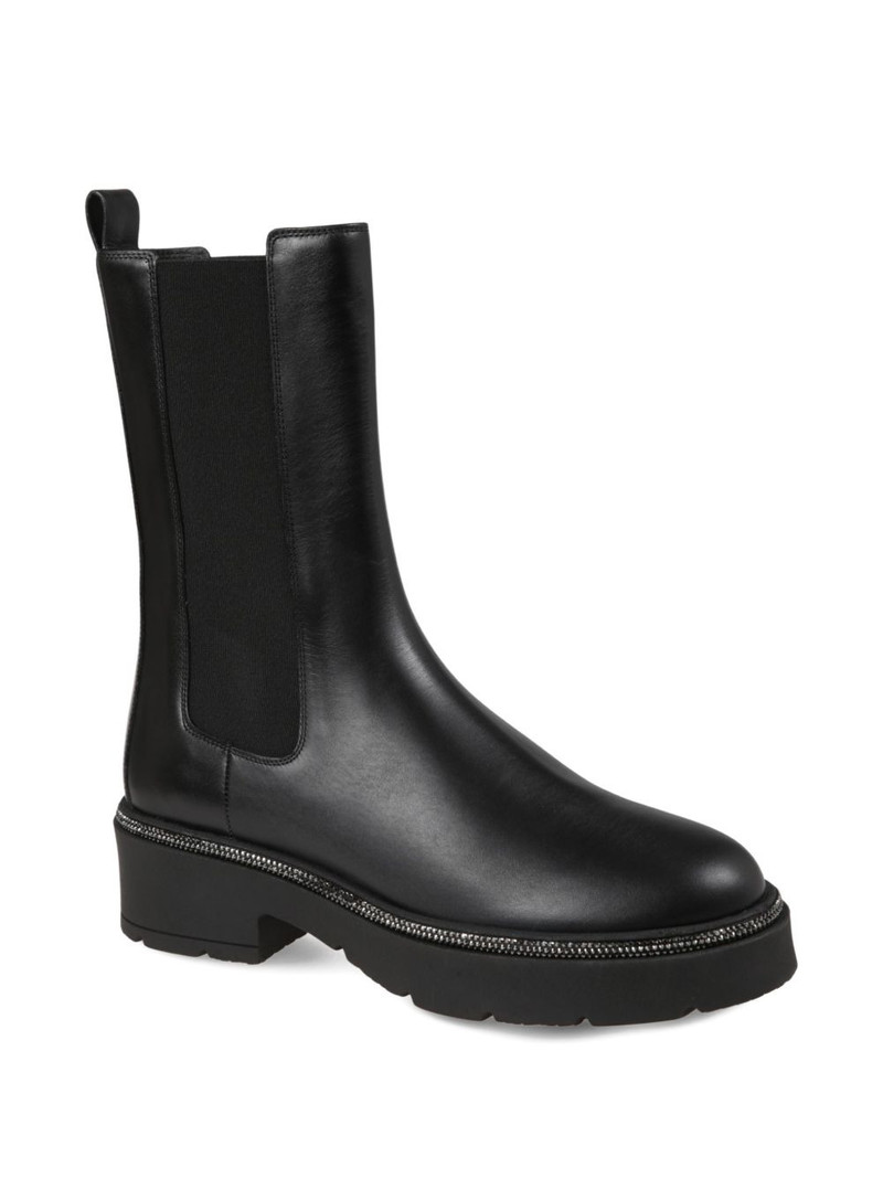 RENE CAOVILLA crystal-embellished mid-calf boots outlook