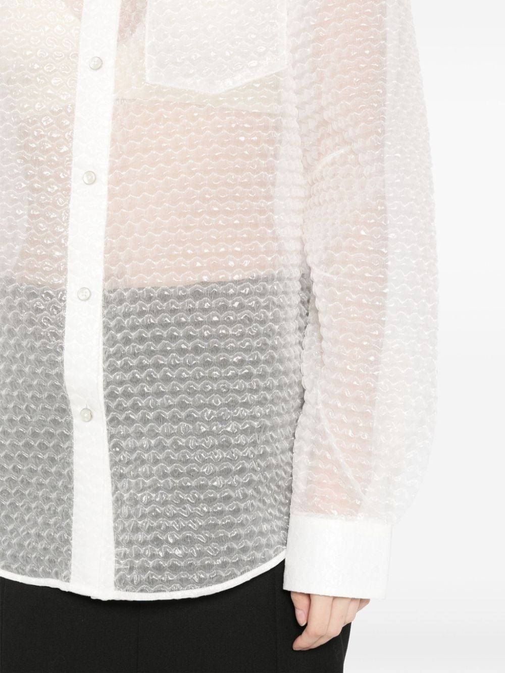 curved bubblewrap shirt - 5