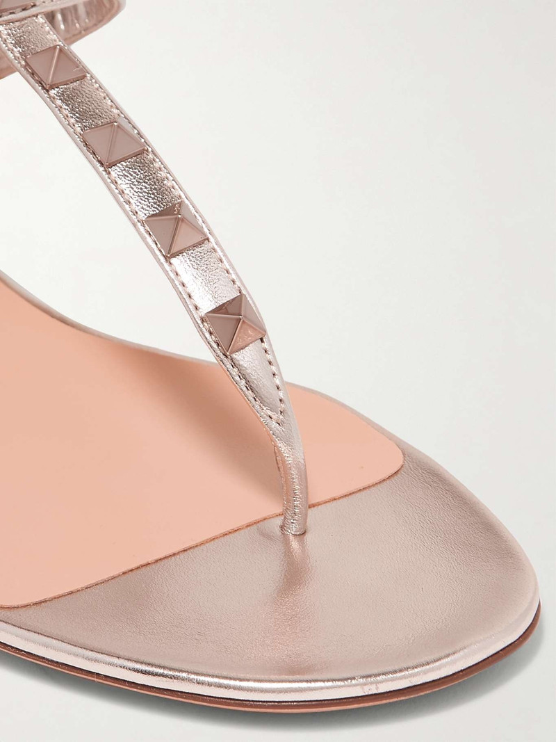 Rockstud leather sandals 4