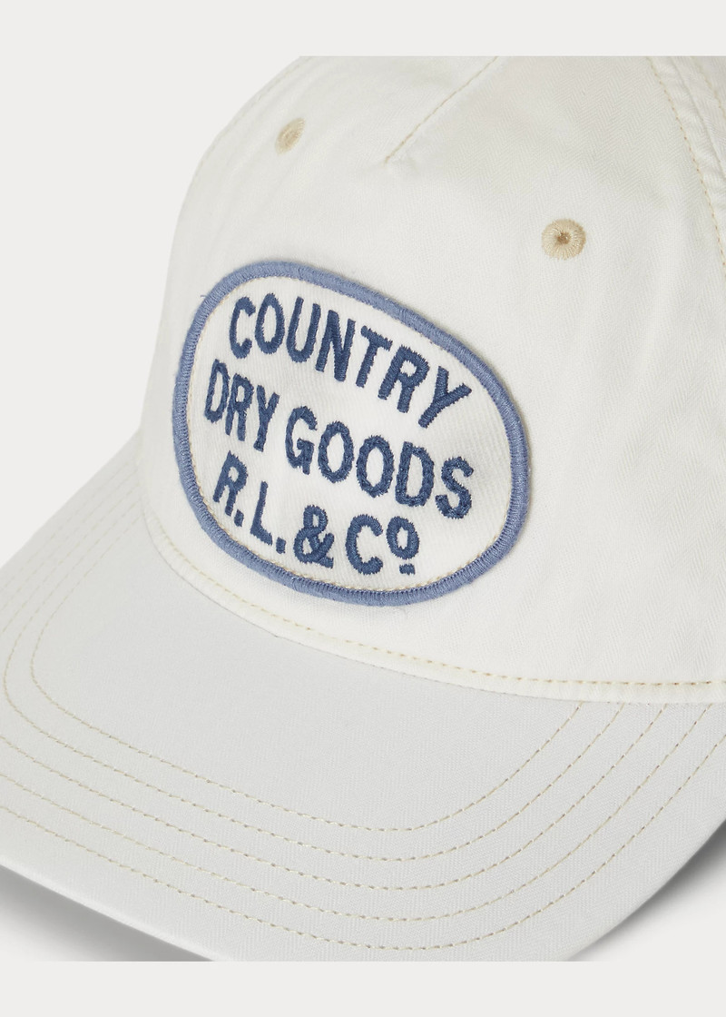 Embroidered-Patch Herringbone Cap 3