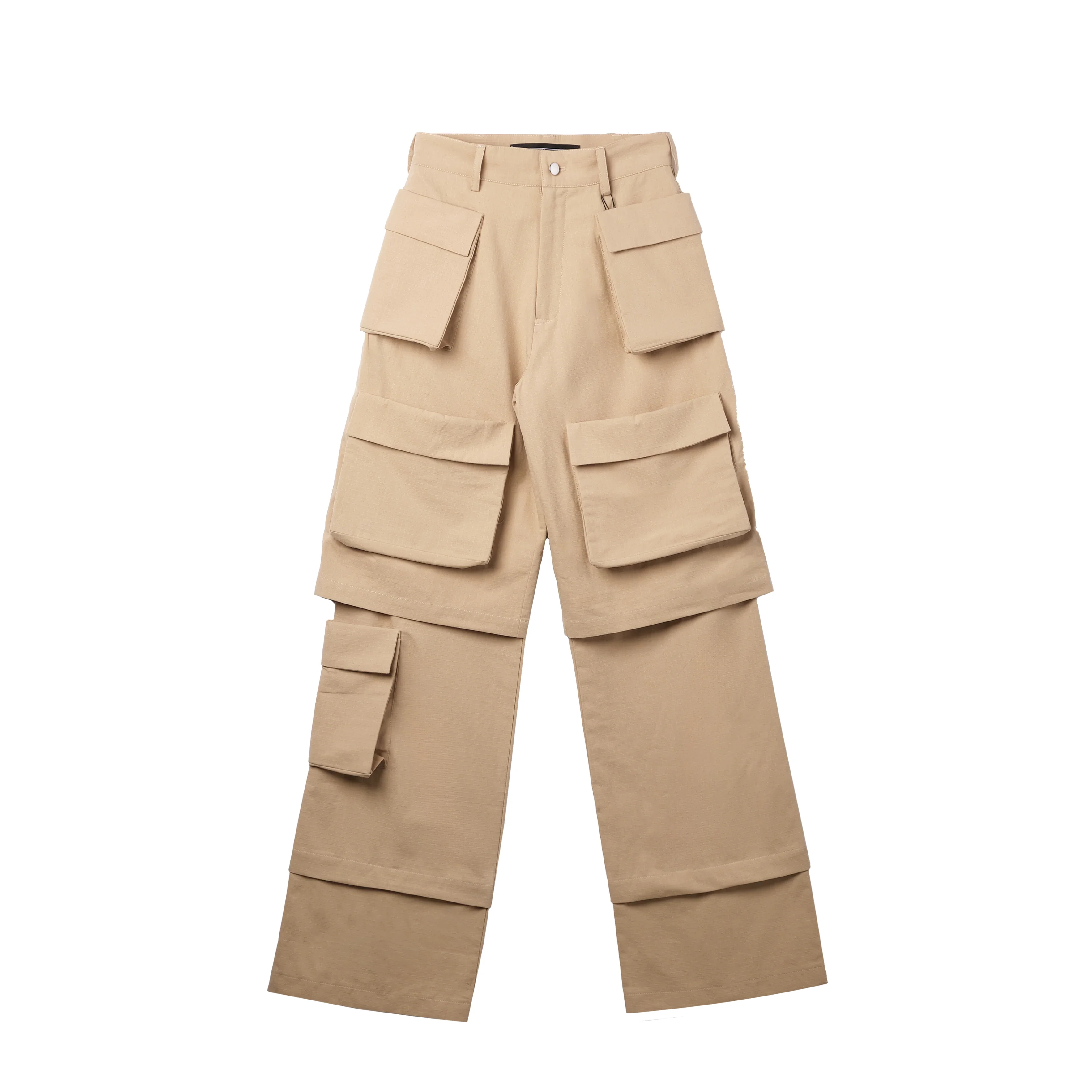 Spencer Badu Safari Cargo Pants Beige - 1