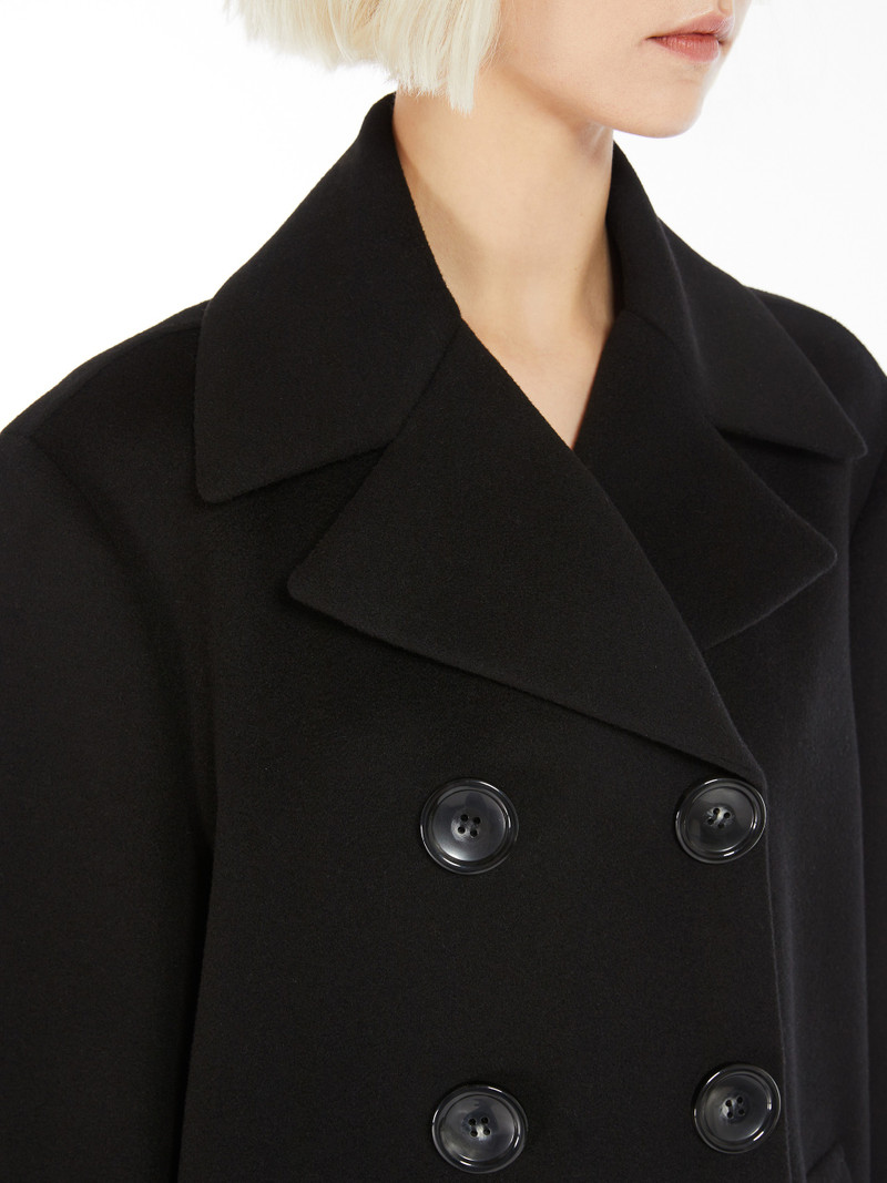 LIVORNO Cocoon-fit double-breasted pea coat 5