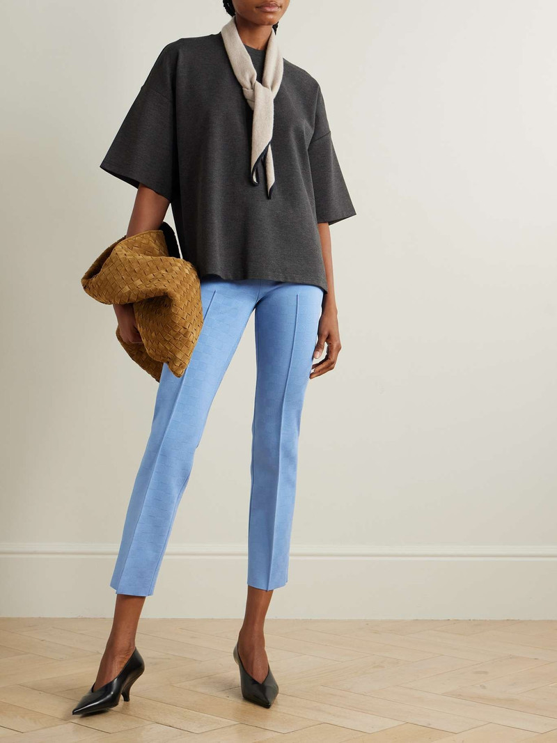 HIGH SPORT NSFW Jules checked jacquard-knit slim-leg pants outlook