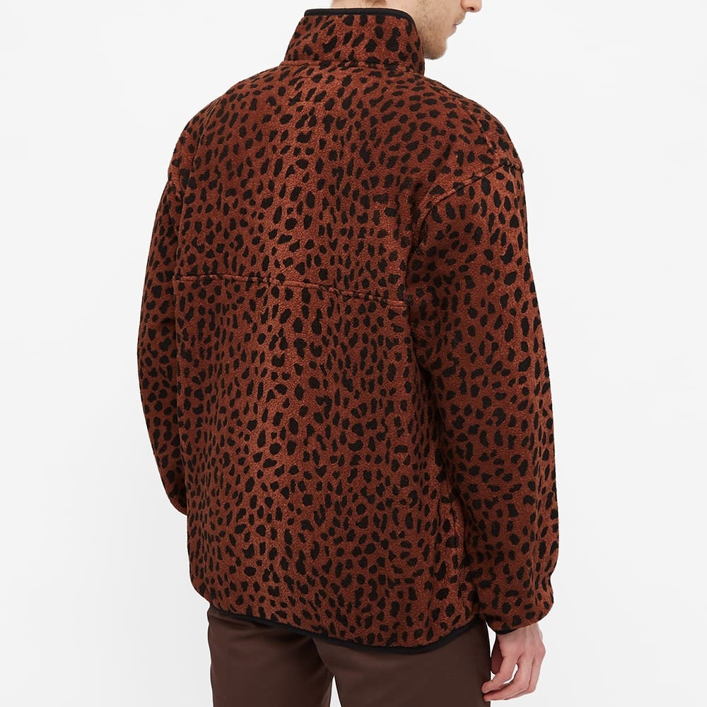 Wacko Maria Leopard Pullover Boa Fleece Jacket - 5