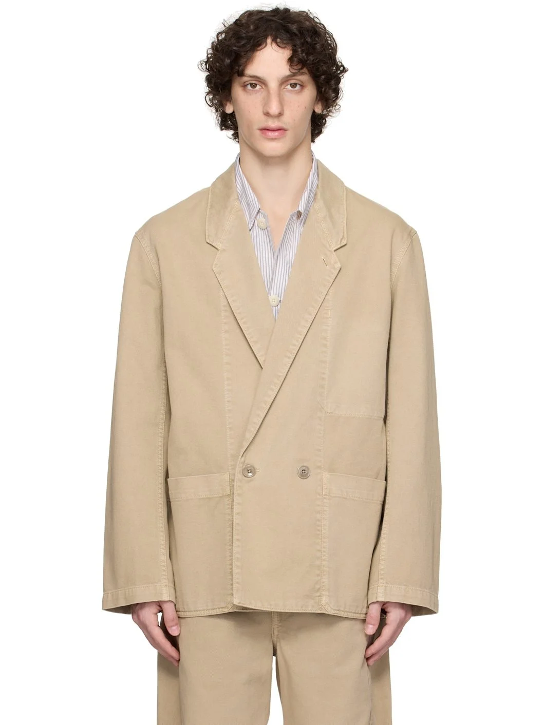 Beige Workwear Blazer - 1