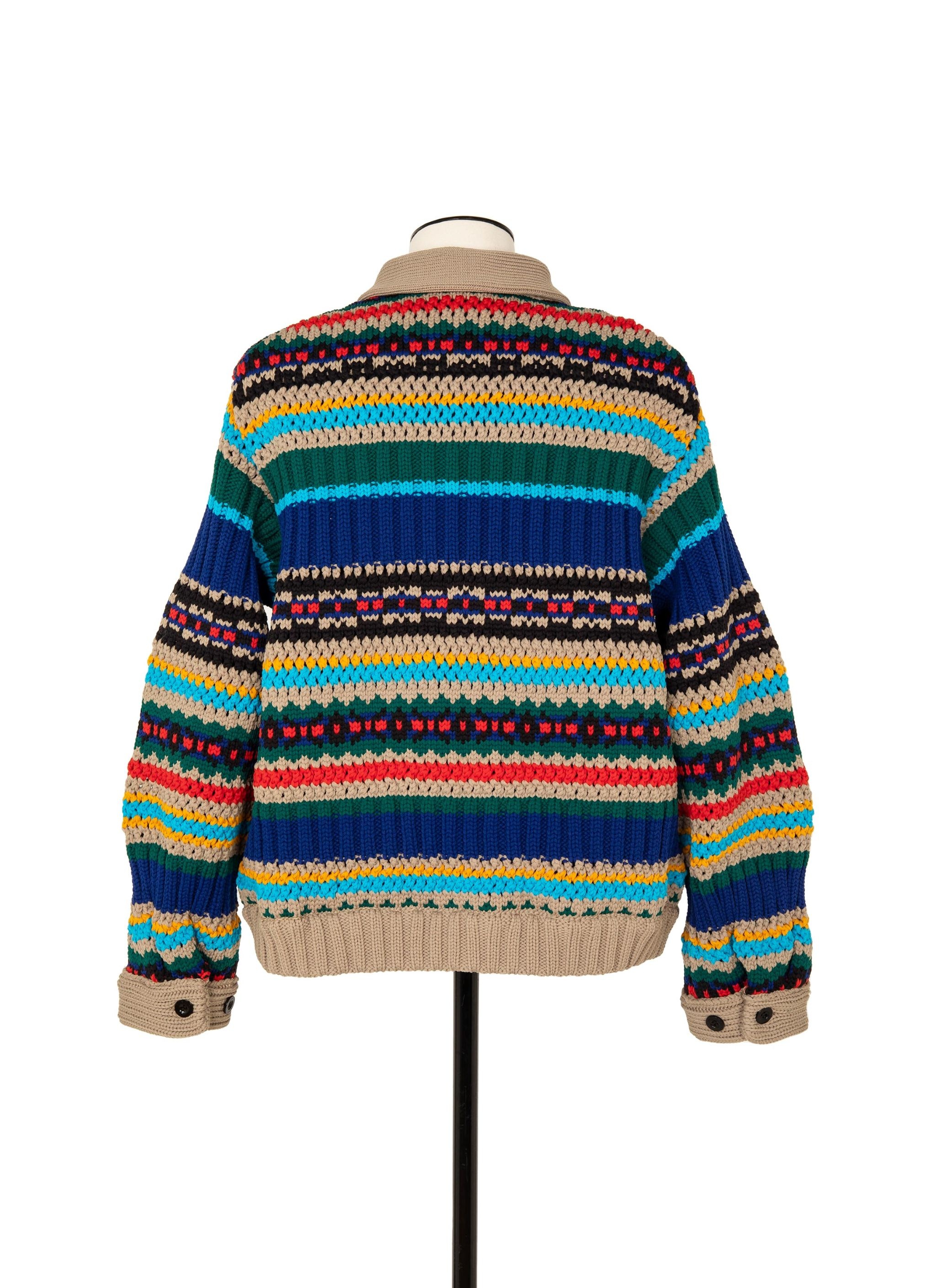 Mesh Knit Blouson - 3