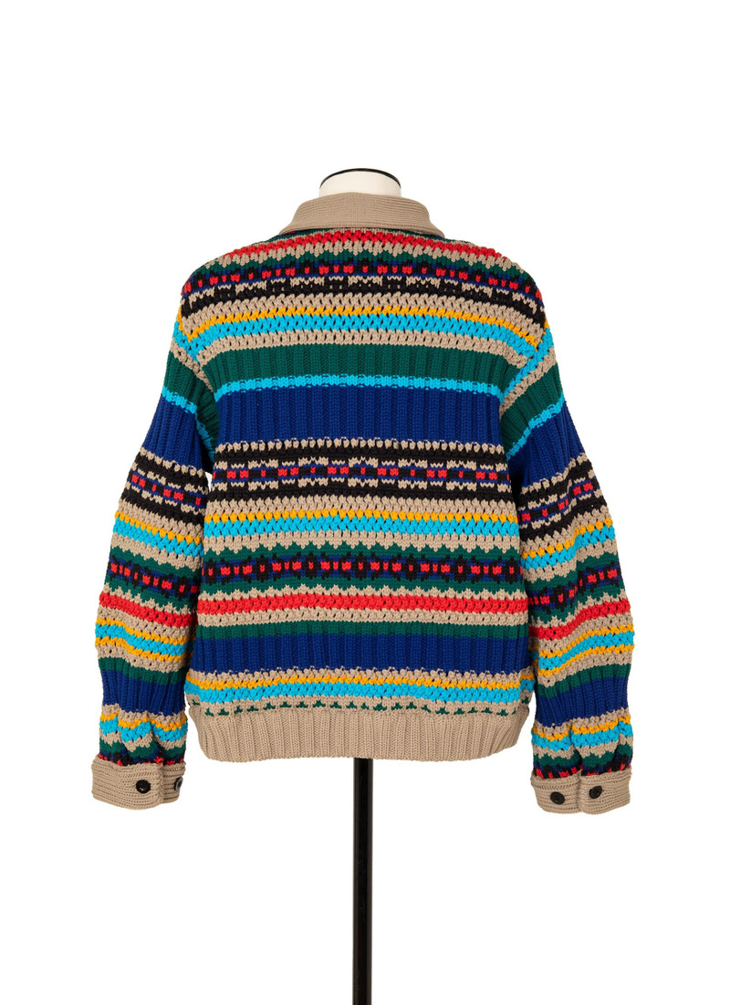 【25ss】sacai Mesh knit Blouson sacai Mesh Knit Blouson - 25-03600M-926 | REVERSIBLE