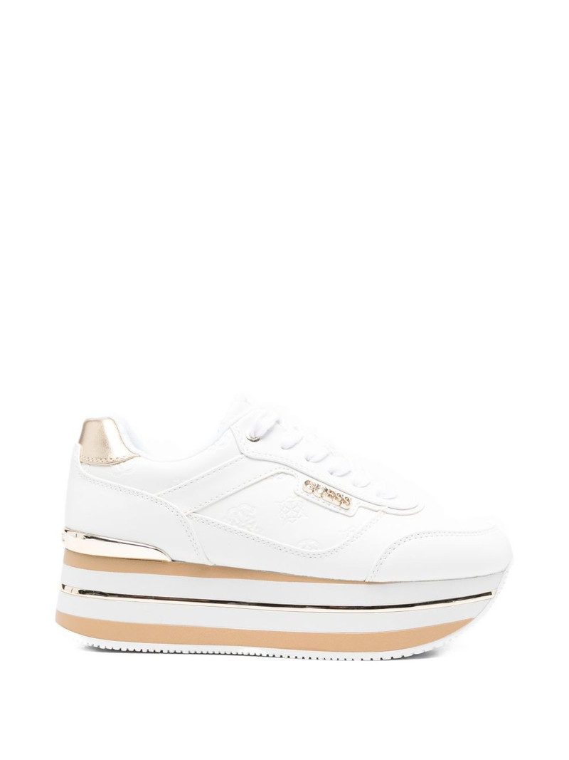 logo-embossed platform sneakers 1