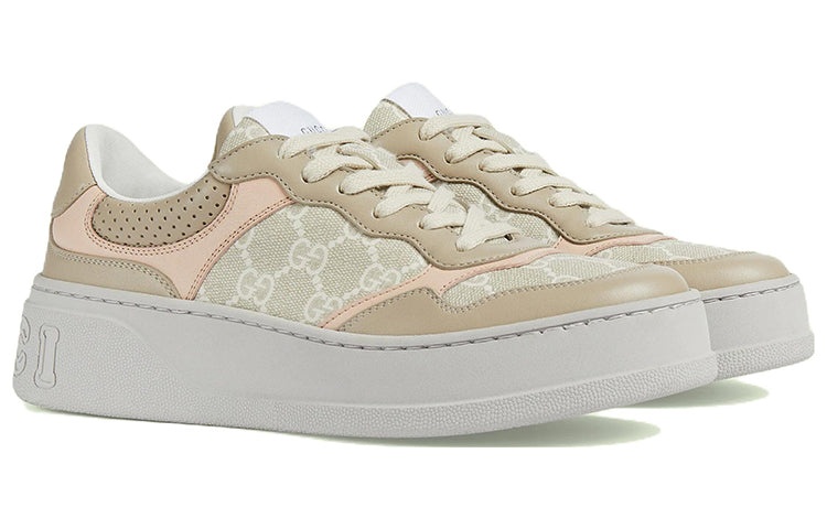 (WMNS) Gucci GG Sneaker 'Oatmeal Light Pink' 700775-UPG90-9595 - 2
