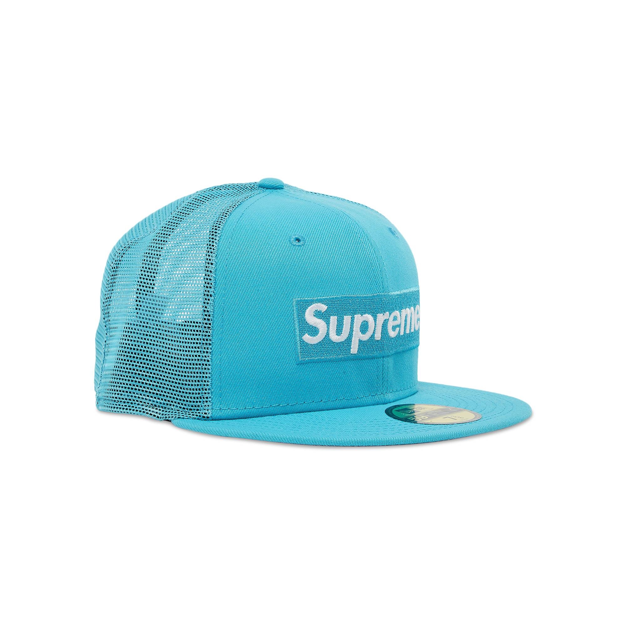 Supreme x New Era Box Logo Mesh Back 'Blue' - 2