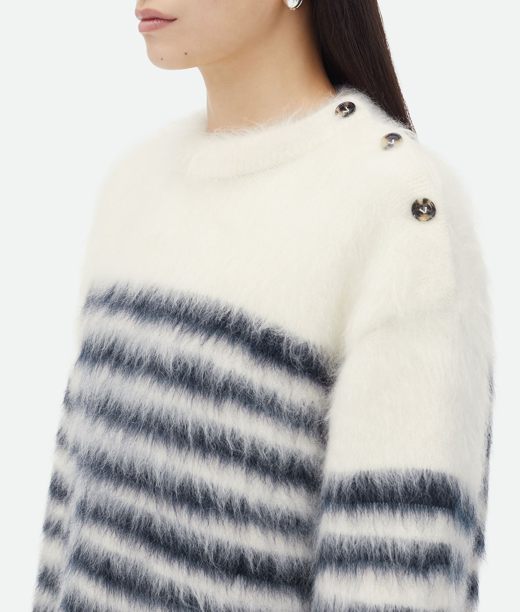 Heavy Marinière Mohair Sweater - 4