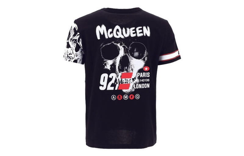 Alexander McQueen Men's Alexander McQueen Short Sleeve Black 599566QOZ690901 outlook